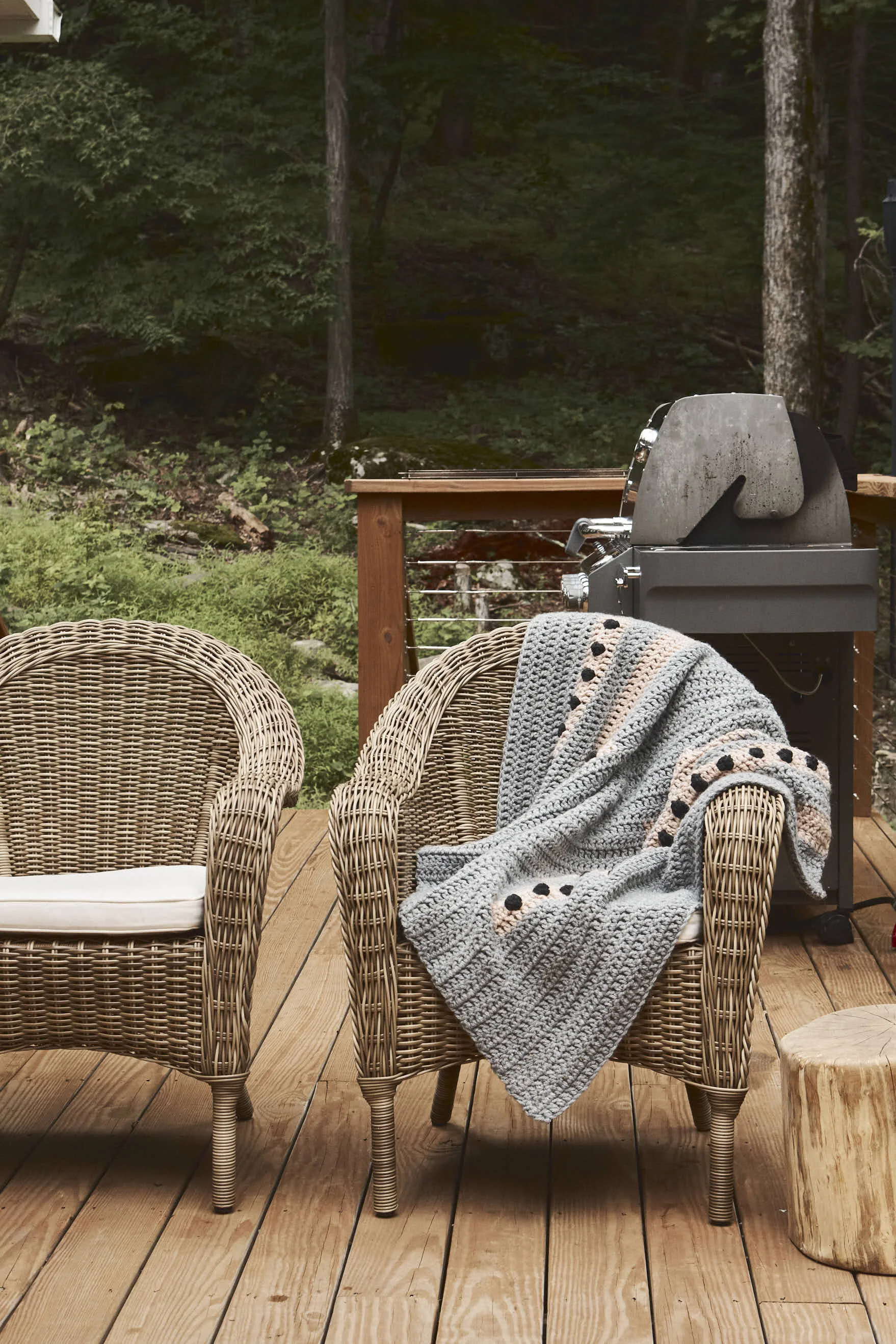 【GroundY】DOBBY WOOL TWO-TONE COLOR STOLE GroundY】DOBBY WOOL TWO-TONE COLOR STOLE - 小物